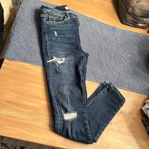 Flying monkey skinny jeans distressed
